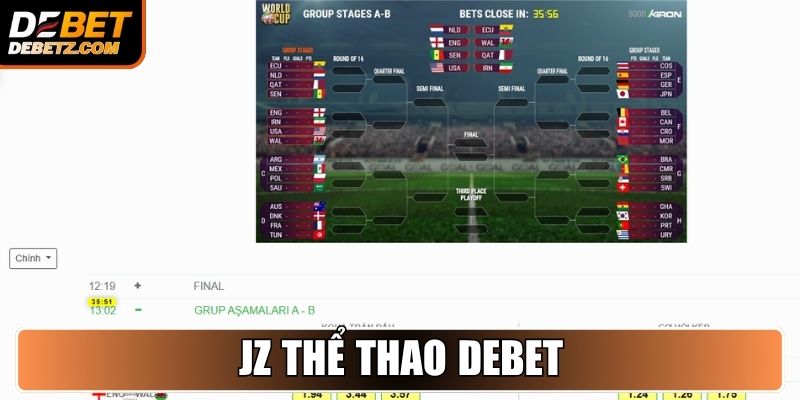Thể Thao DEBET 2 JZ Thể Thao DEBET